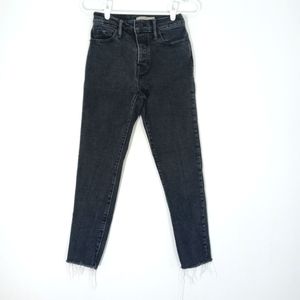 Levi's Wedgie Skinny Button Fly Frayed Hem Denim Jeans Pants